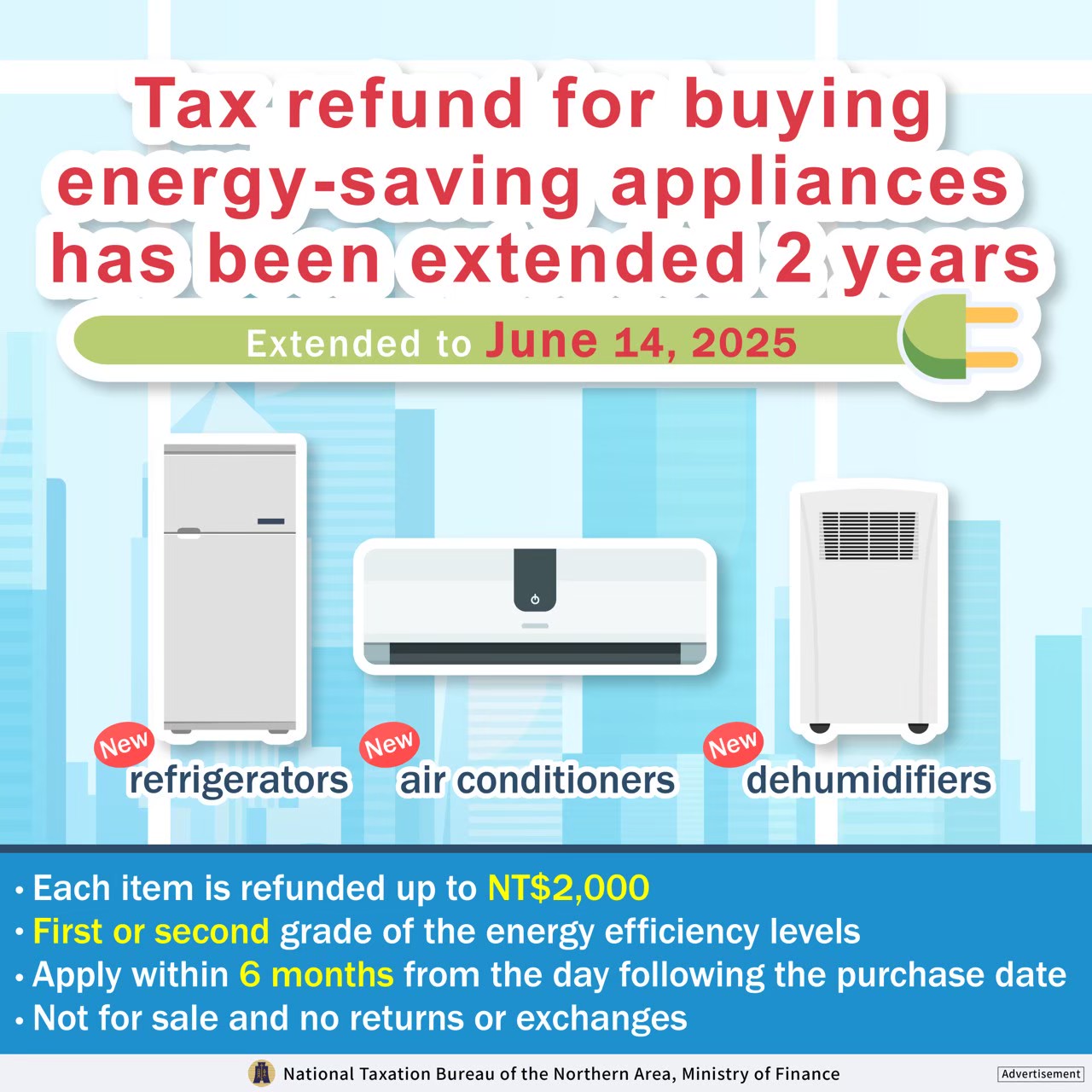 Tax refund for buying energy-saving appliances has been extended 2 years.jpg